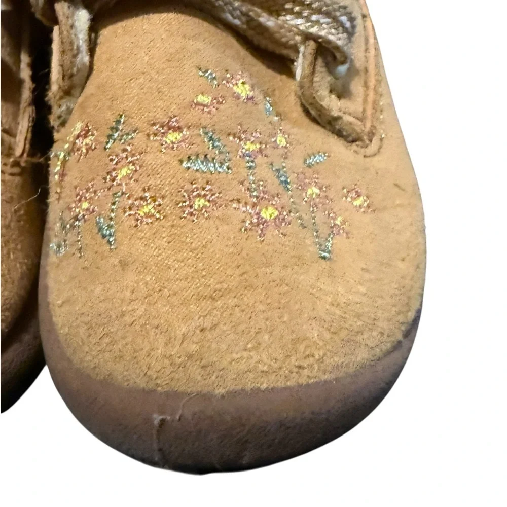 OshKosh B'gosh Camel‎ Brown Faux Fur Booties Toddler girl Sz 6
